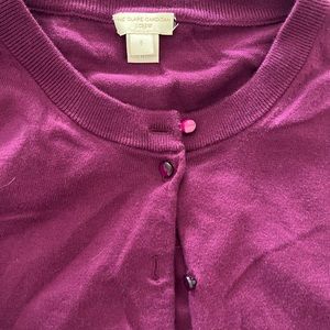 Jcrew Womens cardigan, purple, size S